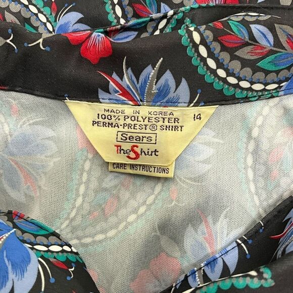 VINTAGE 60’s SEARS Perma Press Blouse - Picture 4 of 4